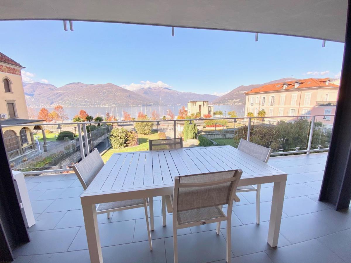 Appartamento Palazzo Di Vetro Луино Экстерьер фото